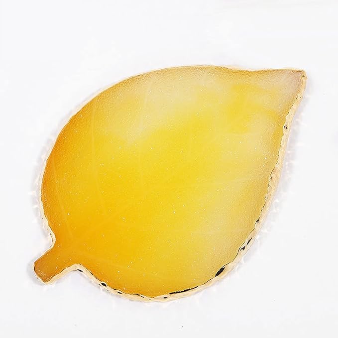 1 Piece Nail Art Palette Nail Polish Palette Mixing Palette Makeup Plate Nail Plate for Nail Art Nail Tip Holder Nail Art Display (yellow leaf)-GlimoraGlow