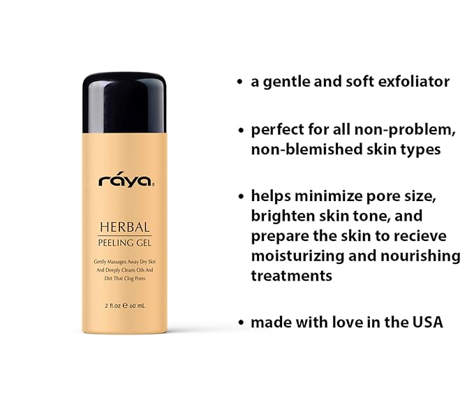 RAYA Herbal Facial Peeling Gel (110) | Gentle and Soft Exfoliator for Oily Skin | Helps Minimize Pores and Brighten Complexion-GlimoraGlow