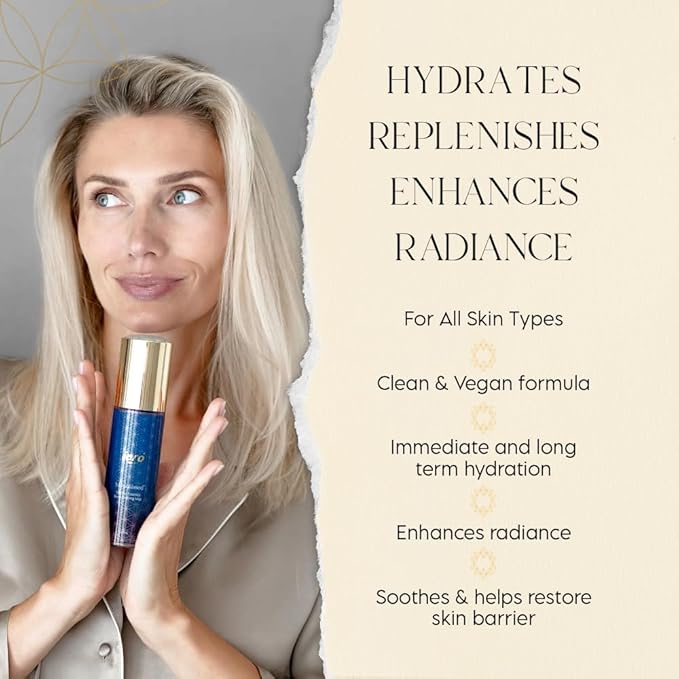 ieró Beauty Lavender, Chamomile & Frankincense Replenishing Facial Mist | Hydrating Toner | Calming, Restorative Hydrolat Essence | Strengthens Skin Barrier & Soothes Redness | Non-Comedogenic, Vegan-GlimoraGlow