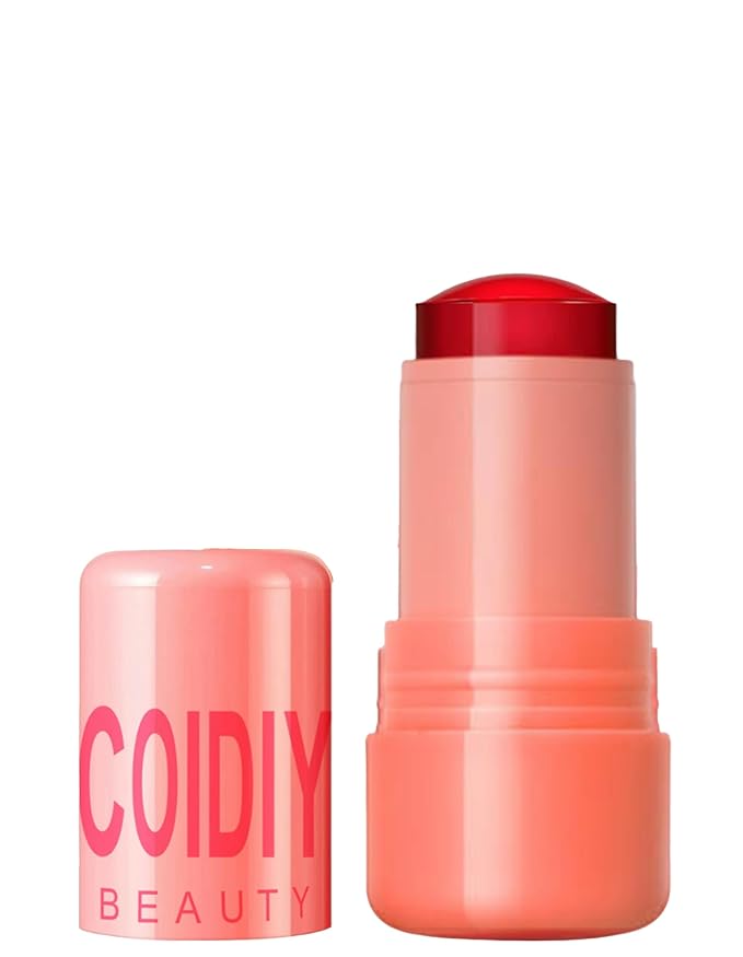 Jelly Blush Stick, Water Jelly Tint Makeup, Sheer Lip & Cheek Tint Stain - Buildable Lightweight Finish, Moisturizing Waterproof Long Lasting Water Tint Lip Stain Makeup-GlimoraGlow