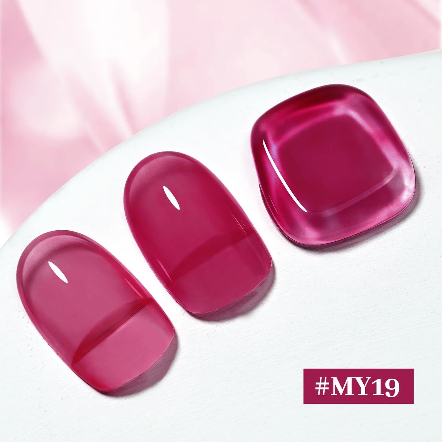 16.5ml Jelly Rose Red Nail Polish Large Volume Quick Dry Nail Polish, Long Lasting Shine, Fingernail Toenail Nail Art DIY Home Travel Nail Art Gift-GlimoraGlow