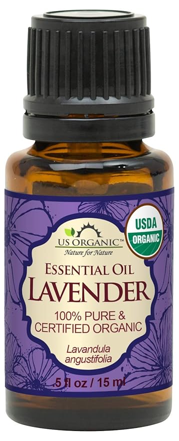 US Organic 100% Pure Lavender Essential Oil, Directly sourced from Bulgaria, USDA Certified Organic, Undiluted, for Diffuser, Humidifier, Massage, Skin, Hair Care, Non GMO, 15 ml-GlimoraGlow