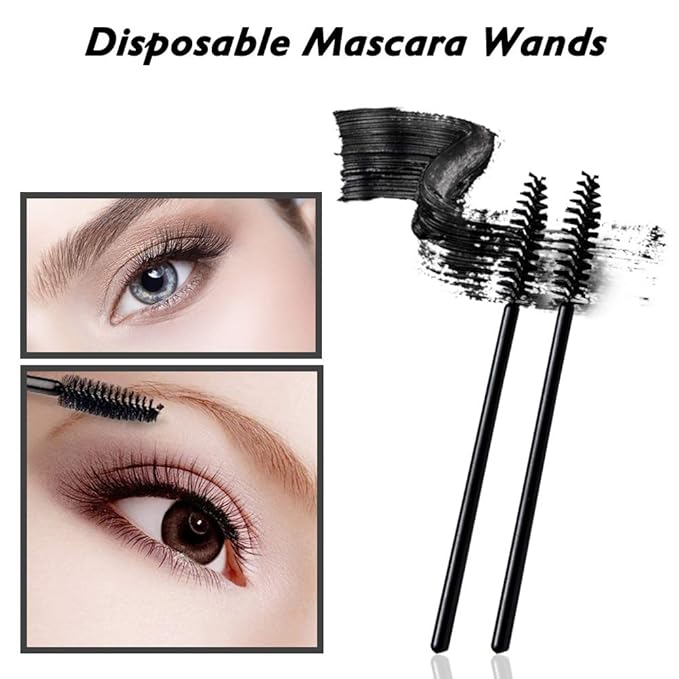 2 Styles Professional Makeup Palette with Spatula and 150 PCS Makeup Brush Kit, SourceTon Cosmetic Palette (5.9”x 3.9”) & Makeup Applicators (Mascara Wands, Lipstick Applicators, Fine Eyeliner Brush)-GlimoraGlow