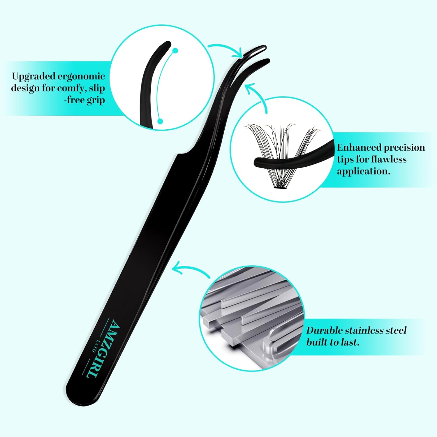 Lash Extension Kit 320Pcs,DIY Individual Lashes Clusters Kit,Lash Bond And Seal,Lash Remover For Eyelashes Extensions,Lash Applicator Tool For False Eyelash Cluster Kit At Home(50D,D-Mix9-16mm Kit)-GlimoraGlow