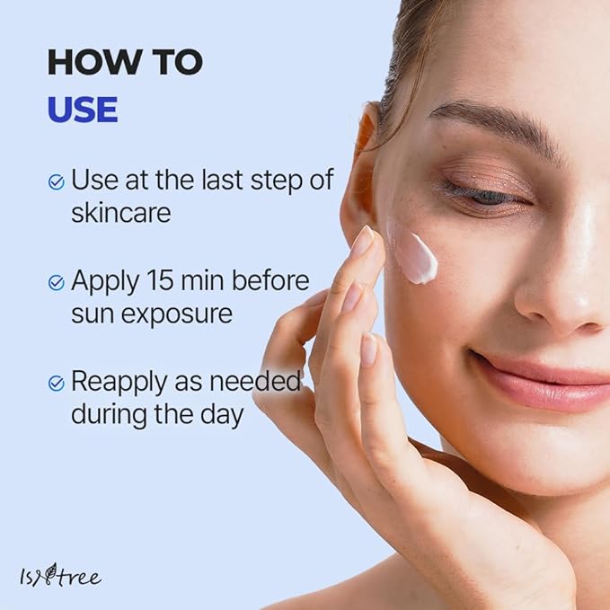 ISNTREE Hyaluronic Acid Daily Sun Gel 50ml, 1.69 fl oz | SPF 30 | Korean Skincare | Moisturizing | No White Cast | Lightweight | Mild Formula | Daily SPF | Korean Sunscreen | Broad Spectrum-GlimoraGlow