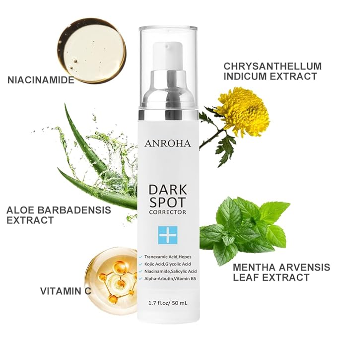 Dark Spot Remover for Face and Body Serum Promotes Anti-Aging Effect -Dark Spot Corrector for Women and Men with Niacinamide Kojic Acid & Salicyic Acid 50ml /1.7fl oz-GlimoraGlow