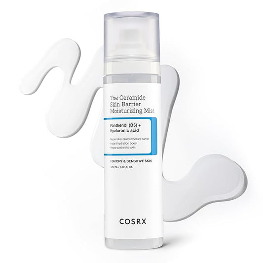 COSRX Barrier Cream Face Mist - Milky Toner with Ceramide & Hyaluronic Acid, Hydrating and Soothing Facial Spray for All Skin Types, 4.06 fl.oz, Korean Skin Care-GlimoraGlow