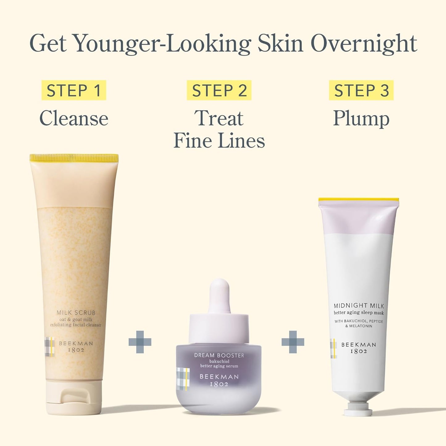 Beekman 1802 Dream Booster Bakuchiol Face Serum - Retinol Alternative for Sensitive Skin - Fine Lines & Pore Minimizer - Vegan - Fragrance Free -0.5 fl oz-GlimoraGlow