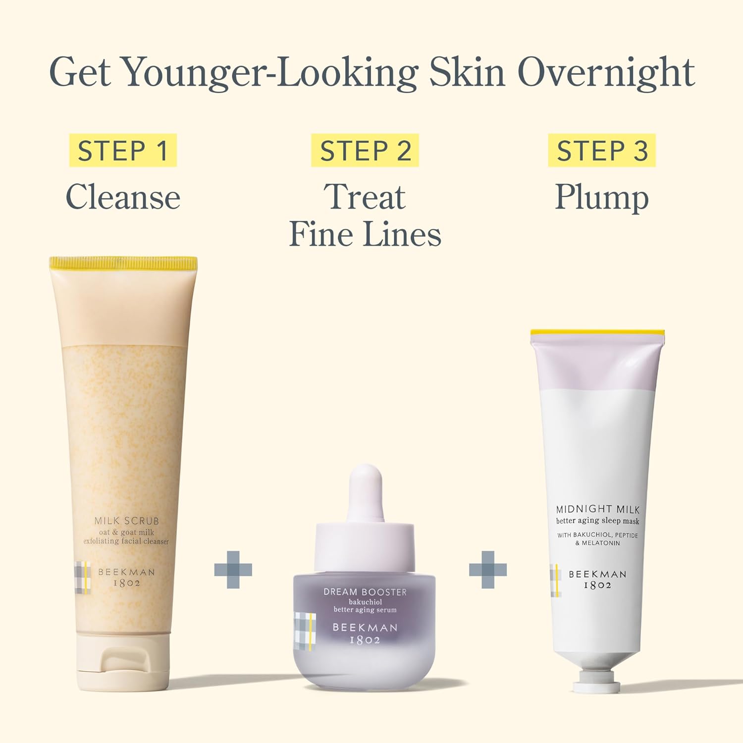 Beekman 1802 Dream Booster Bakuchiol Face Serum - Retinol Alternative for Sensitive Skin - Fine Lines & Pore Minimizer - Vegan - Fragrance Free -0.5 fl oz-GlimoraGlow