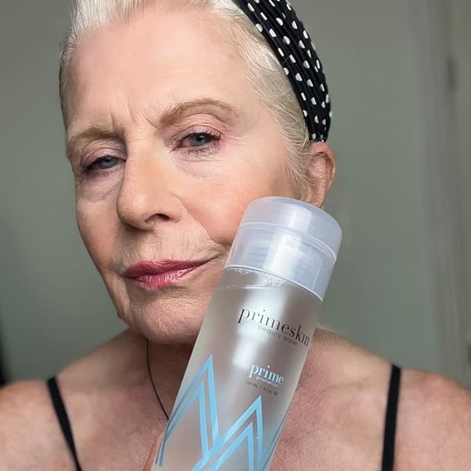PrimeSkin Beauty Water – Deeply Hydrating Pro-Age Make-Up Remover for Mature Women – Clean, One Swipe – for All Skin Types – pH balanced, Hypoallergenic-GlimoraGlow