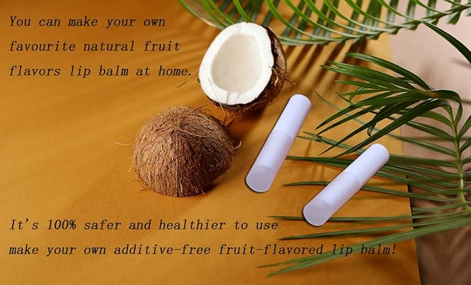 0.14oz Empty Flavored Lip Balm Container Tubes Plastic Homemade Moisturizing Lip Stick with Caps Bulk Fit for Women Adult DIY Making Supplies, 25 Count (White)-GlimoraGlow