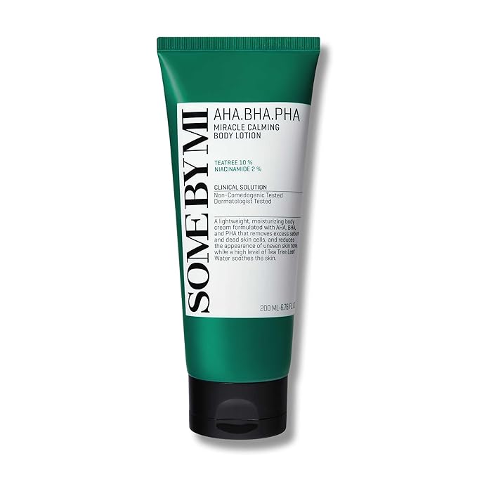 SOME BY MI AHA BHA PHA Miracle Calming Body Lotion – 6.76oz, 200ml – Korean Exfoliating Salicylic Acid Body Moisturizer for Dry Skin – Daily Hydration & Soothing Care with Centella – Korean Skin Care-GlimoraGlow