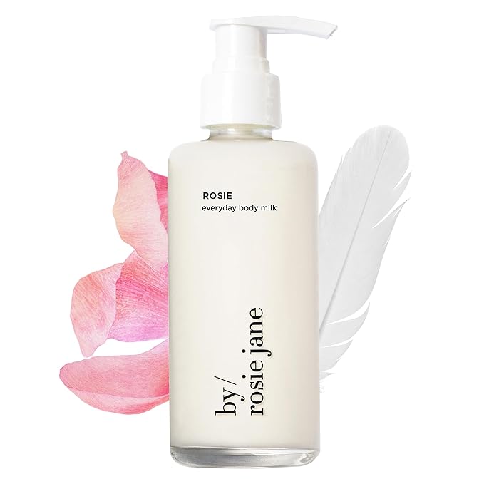 By Rosie Jane Everyday Body Milk (Rosie) - Hydrating Toner & Body Moisturizer to Help Even Skin Tone - Infused with Soothing Aloe Vera and Turmeric Root to Promote Anti-Aging (5 Ounce)-GlimoraGlow