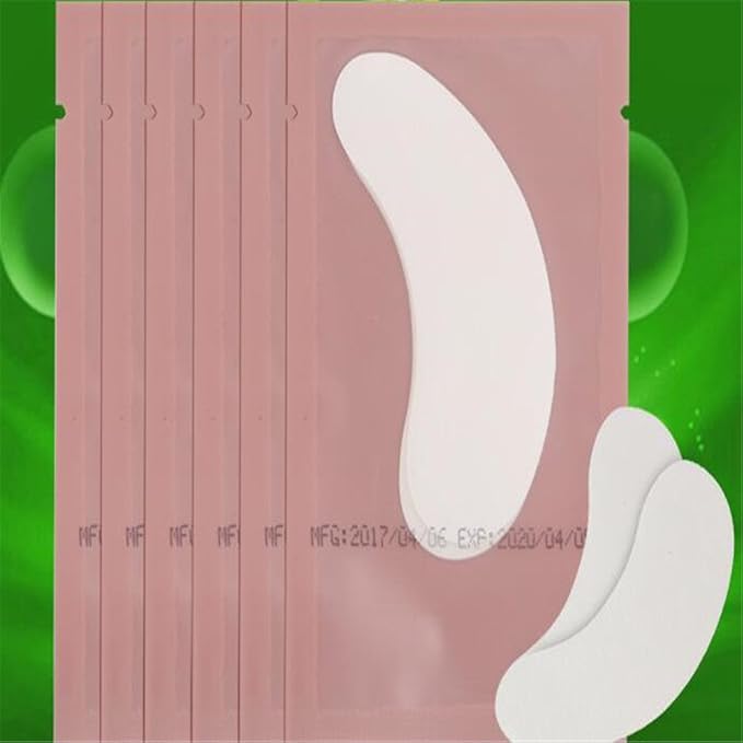 100 Pairs Set，Eye Gel Patches,Under Eye Pads Lint Free Lash Extension Eye Gel Patches for Eyelash Extension (pink)-GlimoraGlow