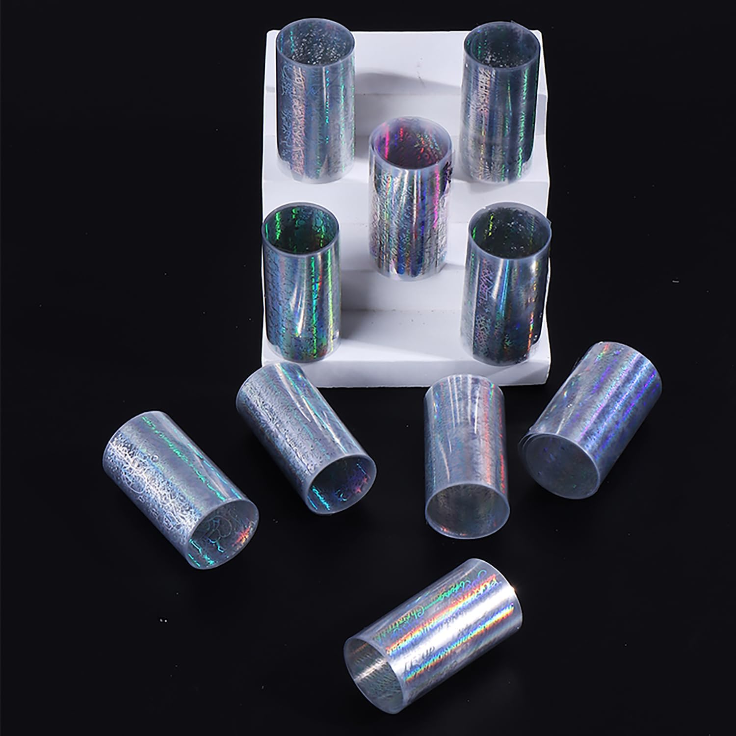 10 Rolls Christmas Nail Foils Transfer Nail Art, Snowflake Nail Transfer Foil Stickers Christmas Theme Design Nails Supplies Christmas Tree Snowman Santa Claus Manicure Decals Cute Nails Accessories-GlimoraGlow