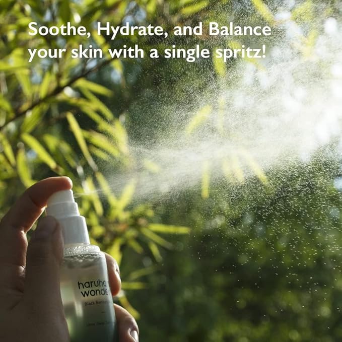 HARUHARU wonder Black Bamboo Mist, 5.07 fl.oz. Hydrating and Firming skin, Panax ginseng for clean and smooth skin surface, Korean Skincare, Vegan, Cruelty Free-GlimoraGlow