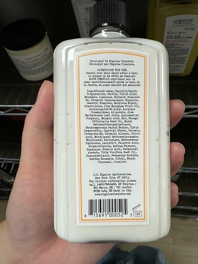 C.O. Bigelow Grapefruit Body Lotion, Village Perfumer Moisturizing Body Lotion with Aloe Vera, Borage Oil & Olive Oil, 10 Fl Oz-GlimoraGlow