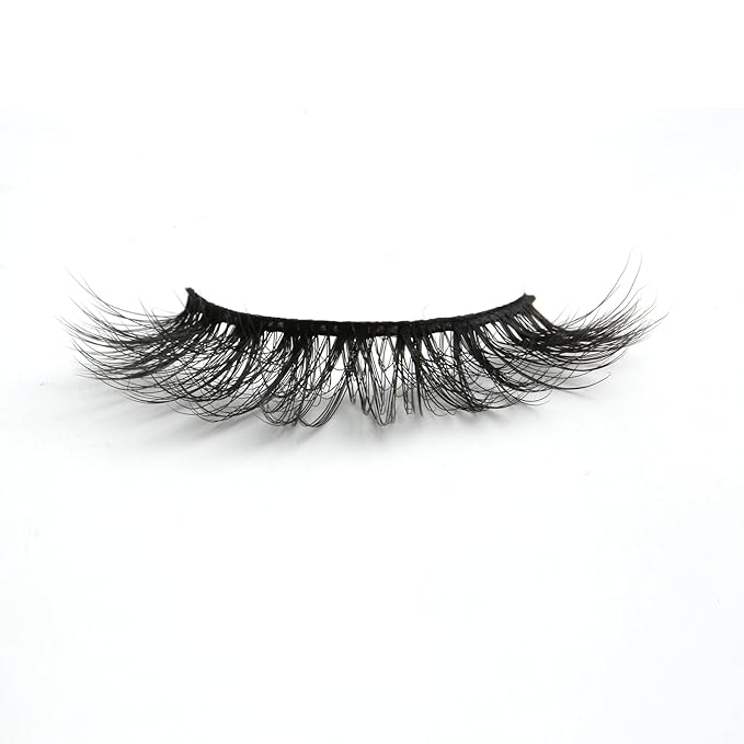 SUNWELL False Eyelashes 16mm Mink Lashes Faux Mink Lashes 8D Fluffy Strip Eye Lashes Wispy Soft Luxury Volume Fake Eyelashes 10 Pairs Pack-GlimoraGlow