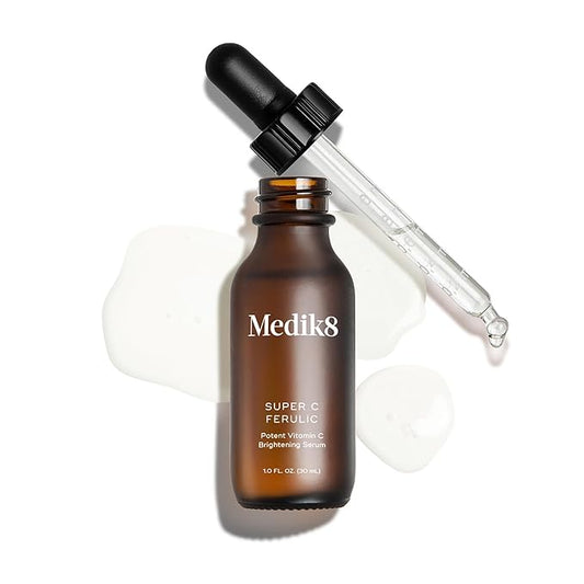 Medik8 Super C Ferulic - 30 Percent Ethylated L-Ascorbic Acid Vitamin C Serum - Face Serum with Vitamin E and Ferulic Acid - Gluten Free - 1.0 oz-GlimoraGlow