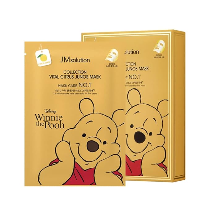 JMsolution Disney Collection Vital C mask- Brightening Elastic -Korean Skin care facial mask 10EA-GlimoraGlow