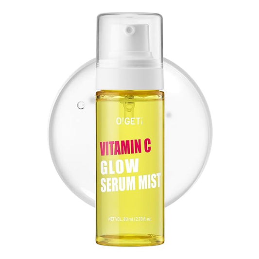Vitamin C Serum Mist | Vitamin C, Hyaluronic acid, Moisturizing mist for face, all skin type, Korean skincare, for men and women, 2.70 Fl.Oz (80ml)-GlimoraGlow