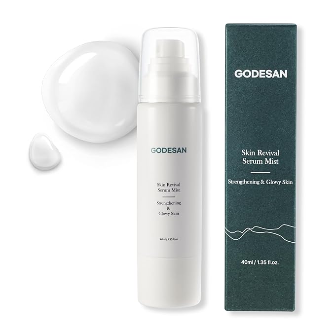 Skin Revival Serum Mist 1.35fl oz - Hydrating Facial Mist, Glowy Skin, Vegan, Sets Makeup, All Skin Type-GlimoraGlow