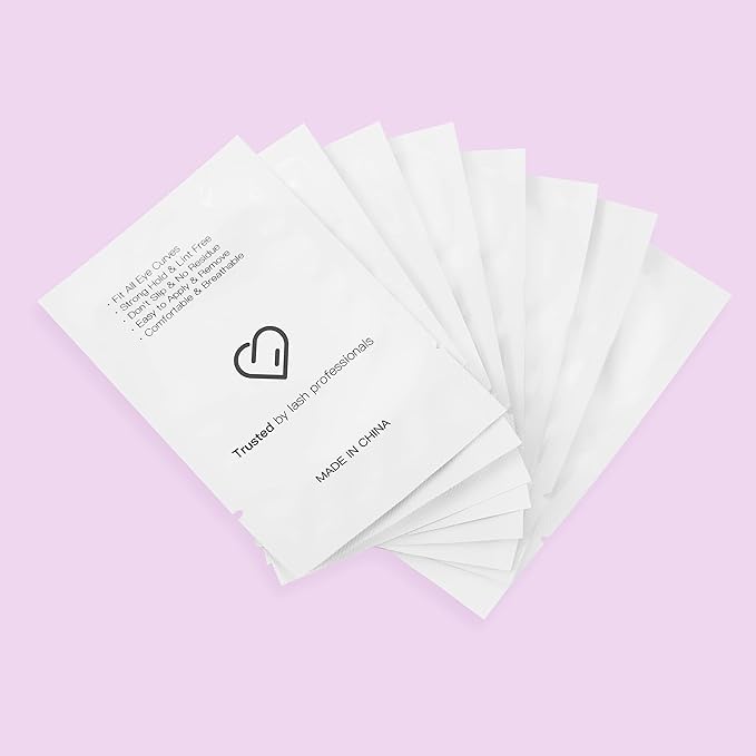 i-Laesh 100 Pairs Eye Pads for Lash Extensions - 100% Natural Aloe Vera Hydrogel Gel Under Eye Pads - Lint Free, Stick Well, Fits Most Eye Shapes Lash Extension Supplies Makeup Tools - U Eye Pads-GlimoraGlow