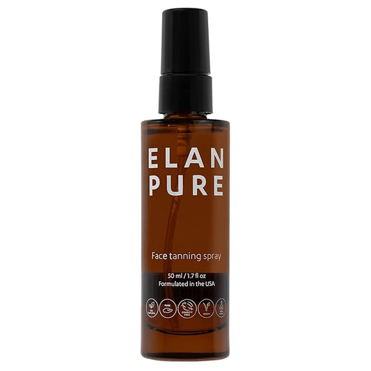 Face Tanning Mist, Organic Ingredients, Sunless Self Tanner, Bronzing, Hydrating, Steak-Free, Long Lasting Glow-GlimoraGlow