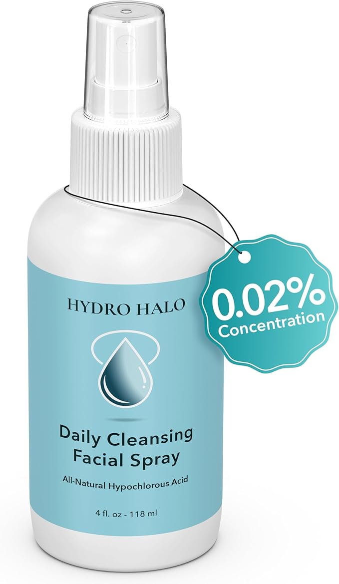 Hypochlorous Acid Spray for Face 4oz – Pure Hypochlorous Acid Spray Cleaner, Daily Cleansing Facial, pH Balanced, Plant Based, No Alcohol, USA Made-GlimoraGlow