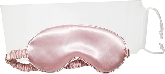 in Flight Mind Mulberry Silk Sleep Mask, Eye Mask for Sleeping with Elastic Headband, Super Soft Sleeping Mask,Comfortable Silk Eye Sleep Mask, Sleep Eye Mask for Night Sleeping, Travel, Nap(Pink)-GlimoraGlow