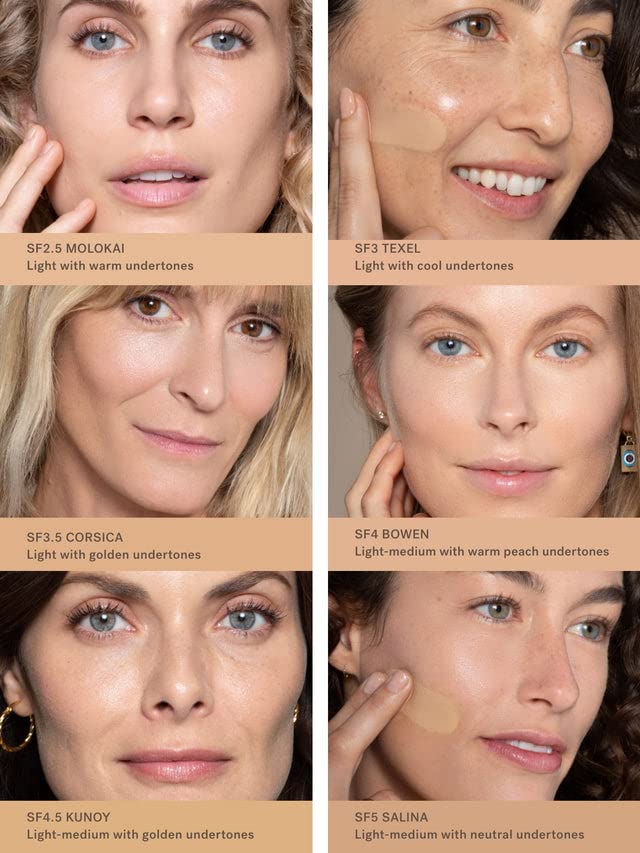 ILIA - True Skin Serum Foundation | Non-comedogenic, Cruelty-Free, Vegan, Weightless Feel, Buildable Coverage, Safe For Sensitive Skin (Molokai SF2.5)-GlimoraGlow