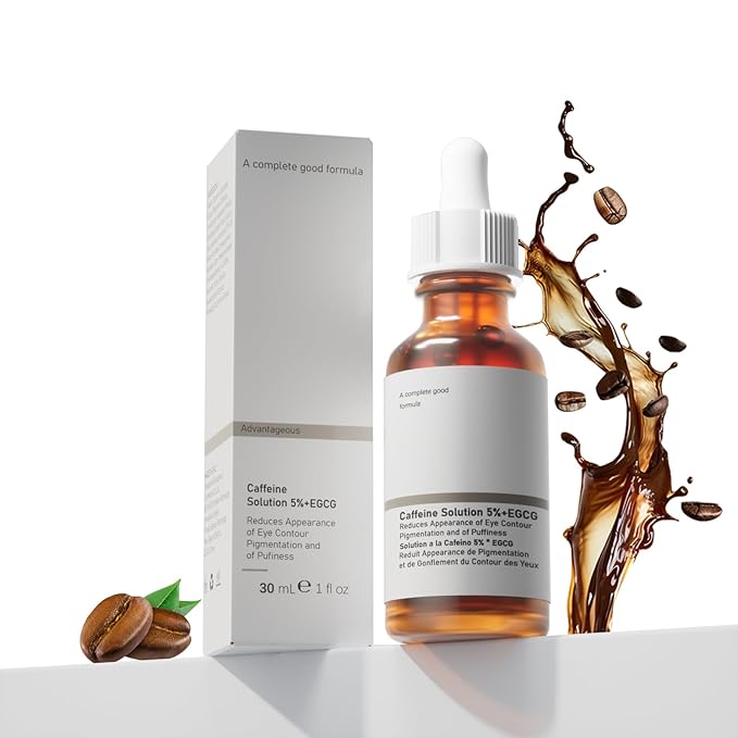 The Caffeine Solution 5% + EGCG，Reduces Appearance of Eye Contour Pigmentation and Puffiness，Under Eye Serum (30ml) Caffeine For Face Moisturizing Serum (2)-GlimoraGlow