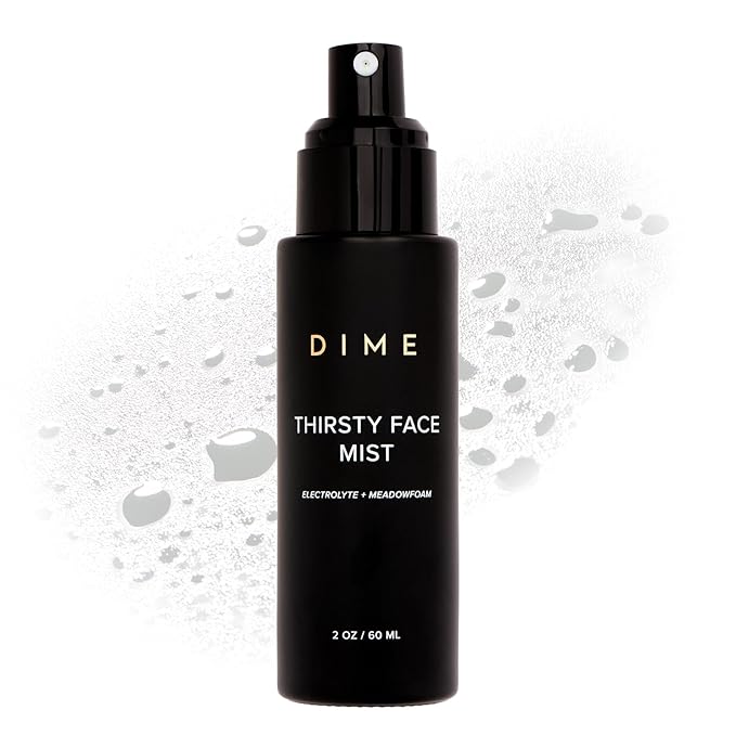 Dime Beauty Thirsty Face Mist with Electrolytes, Meadowfoam, and Sea Buckthorn, Hydrating Facial Spray, 2 oz / 60 ml-GlimoraGlow