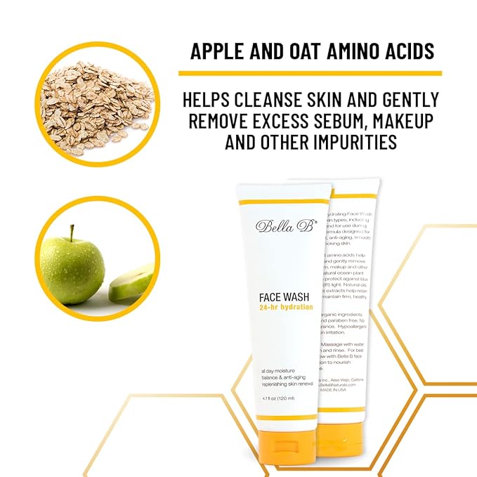 Bella B Bundle - Face Wash 4.1oz and Face Lotion 3.4oz-GlimoraGlow