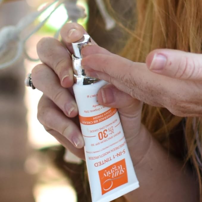 Suntegrity Tinted 5 in 1 Mineral Sunscreen for Face (SPF 30-2 oz) - Golden Light | BB Cream Moisturizer with Physical UVA/UVB Broad Spectrum Protection | Safe for Sensitive Skin-GlimoraGlow