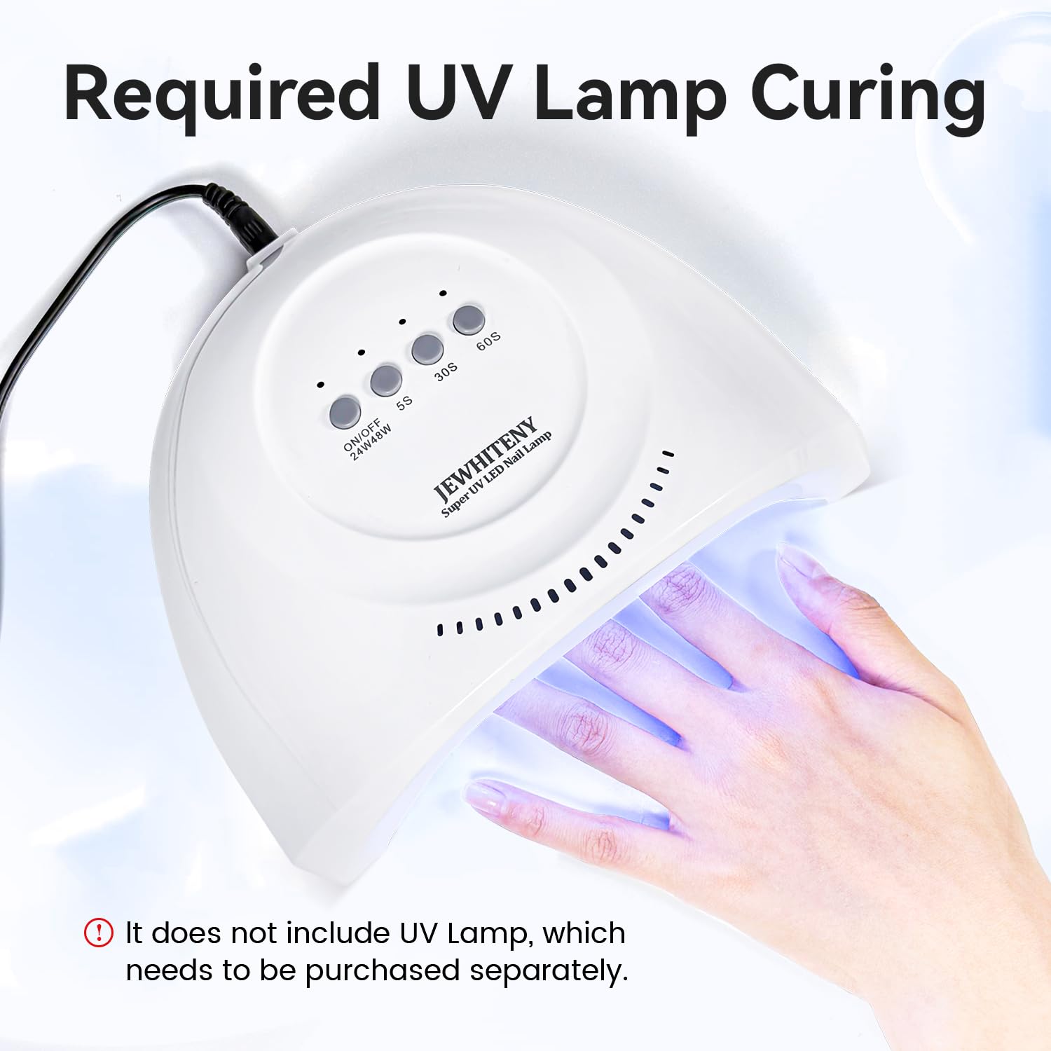 JEWHITENY 10ML Top Coat Nail Polish High Gloss Shine Finish No Wipe No Dip Long Lasting Gel Nail Polish Professional DIY Need U V Lamp Curing-GlimoraGlow