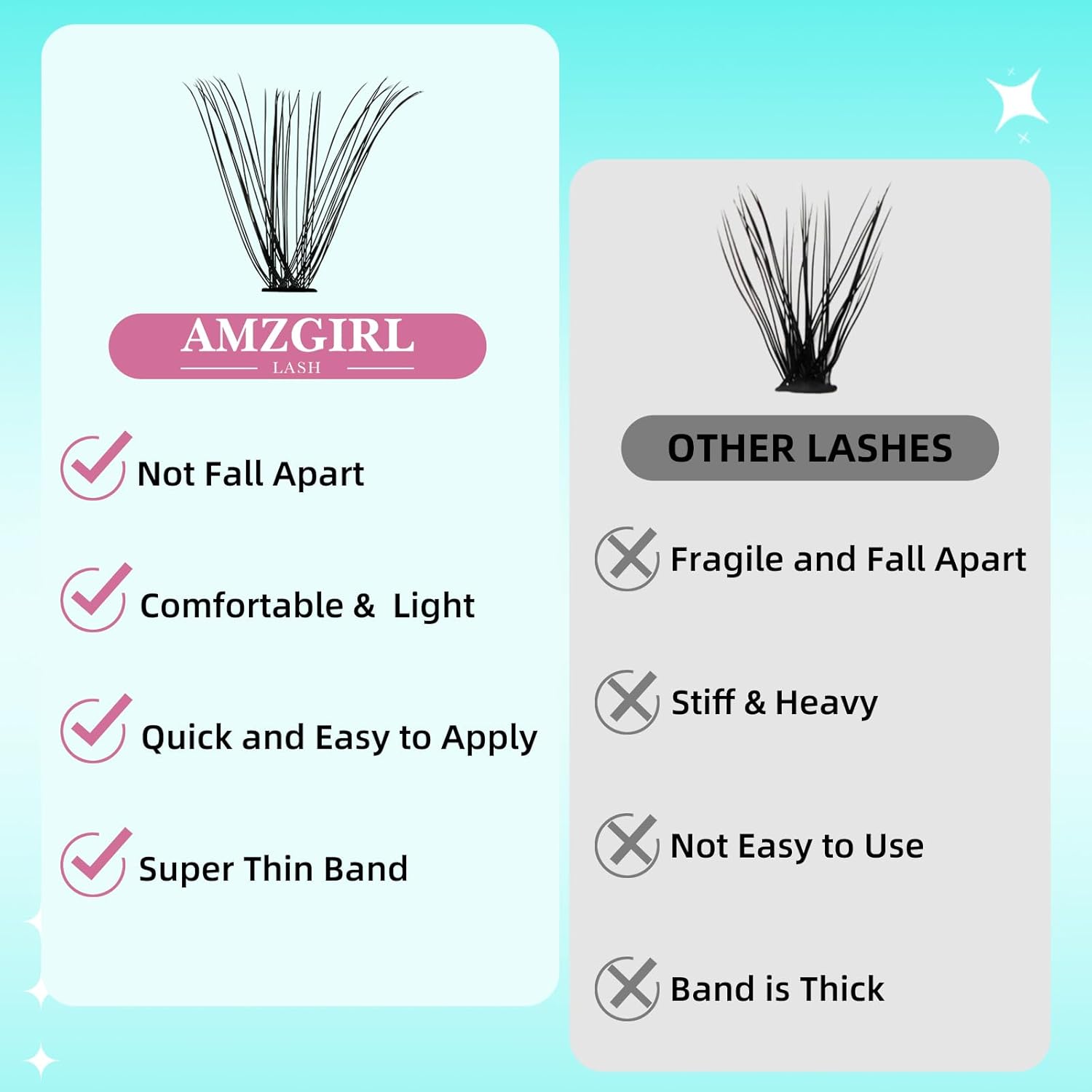 Lash Clusters Wispy 280PCS Eyelash Extension 30D Cluster Lashes Individual Lashes DIY Lash Extension Natural Look Cluster Eyelash Extensions Soft False Eyelashes at Home for Beginners(14mm)-GlimoraGlow