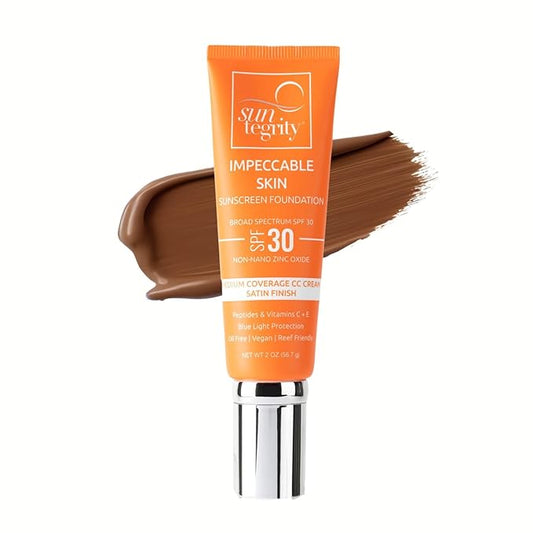 Suntegrity Impeccable Skin - Tinted Sunscreen, Broad Spectrum SPF 30 (Mocha)-GlimoraGlow