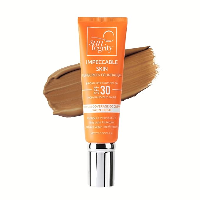Suntegrity Impeccable Skin - Tinted Sunscreen, Broad Spectrum SPF 30 (Bronze) - 2 oz-GlimoraGlow