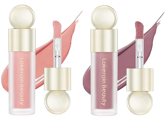 2 Colors Liquid Blush,Soft Cream Face Blush, Dewy Cheek Tint, Long Lasting Natural Matte Finish Looking,Moisturizing Lightweight Blendable Feel (01-BLISS / 03 - HOPE)-GlimoraGlow