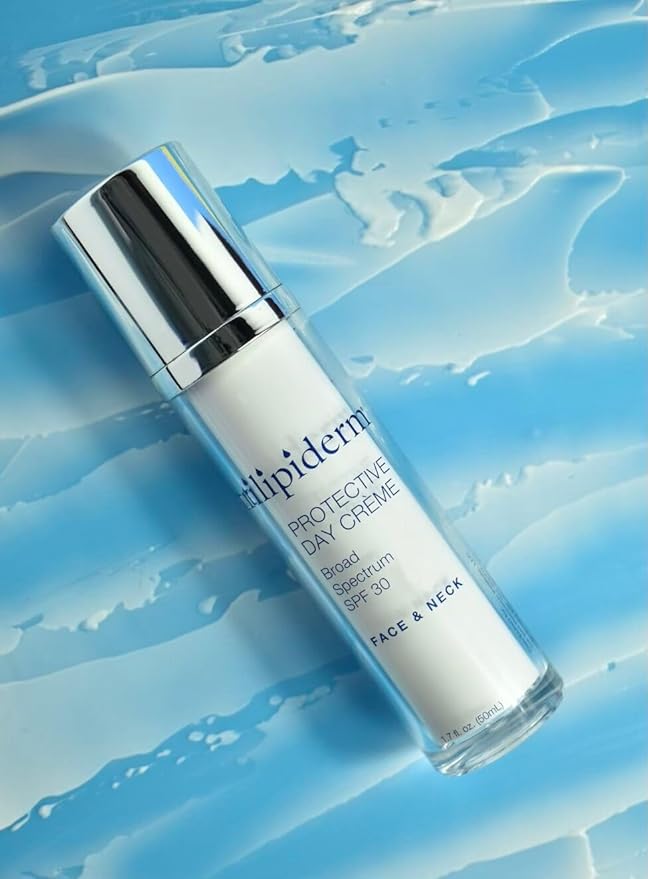 Trilipiderm Beach Lover Bundle- All-Body Moisture Retention Crème Sunscreen (8oz) & Protective Day Crème Broad Spectrum SPF 30 (1.7oz), Sunscreen Lotion UVA/UVB Set for Face, Body, Travel Size-GlimoraGlow