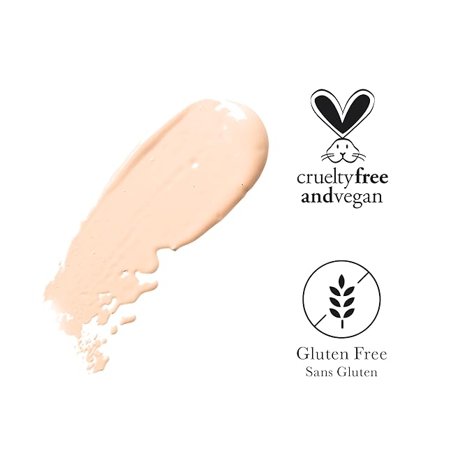 100% PURE Healthy Foundation Full Face Coverage Makeup, Liquid Matte Finish with Anti-Aging Benefits - Vegan - Gorgeous Fruit Pigmented Creme Color - (Fair with Warm Undertones) - 1 Fl Oz-GlimoraGlow