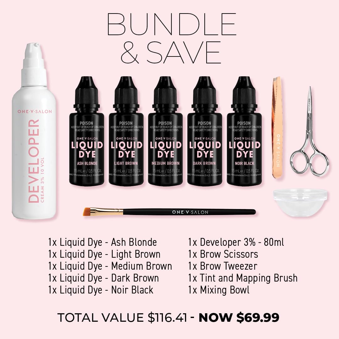 Hybrid Liquid for Professional Eyebrow Kit-150 Applications (Multicolor)-GlimoraGlow