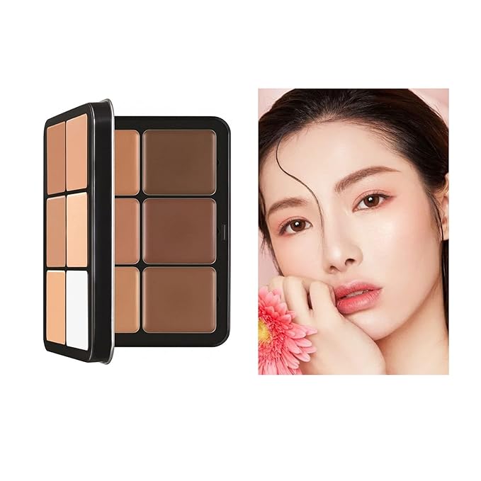 12 Color Concealer Palette & 12 Colors Blush Palette,Full Coverage Makeup,Corrector for Under Eye Dark Circles and Highlight Blush Palette Face Cosmetics Makeup-GlimoraGlow