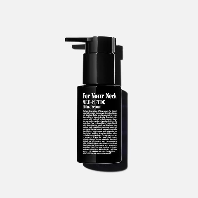 Nécessaire The Neck Serum. Fragrance-Free. 5 Peptides for Tech + Aged Neck. Skin Feels Firm, Looks Lifted. Hypoallergenic. Dermatologist-Tested. 50 ml-GlimoraGlow