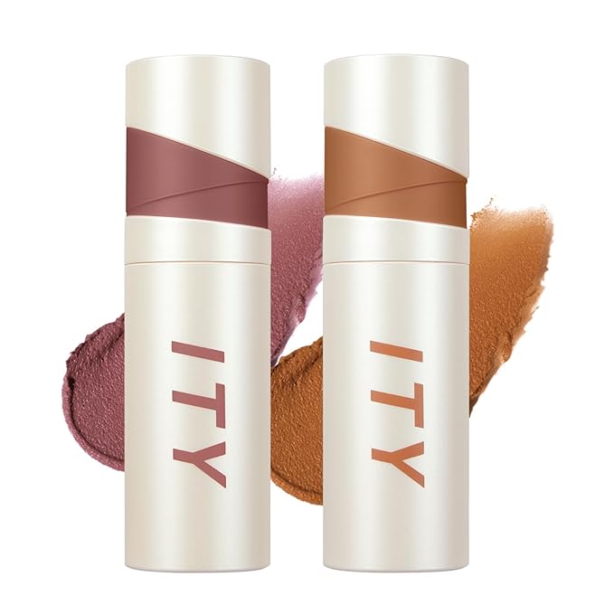 ITY Velvet Matte Finish Lip Stain-Mousse Textured Lip Clay, Red Shade, Conceals Lip Lines, Rich Pigment Lip Tint Lipsticks,0.14 oz (4g) in Berrylicious, Ginger.-GlimoraGlow