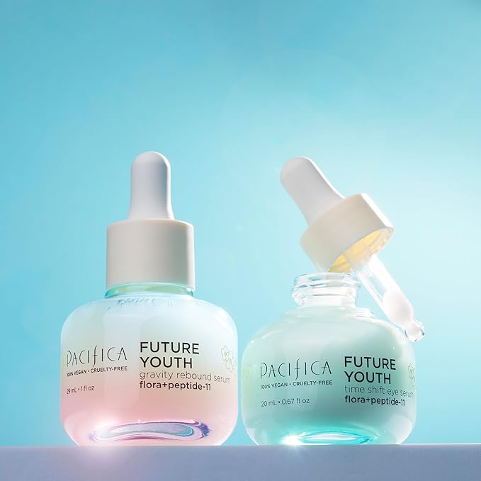 Pacifica Future Youth Gravity Rebound Face Serum – Multi-Peptide Firming Facial Serum for Fine Lines, Anti-Aging & Elasticity Vegan & Cruelty-Free Dermatologist Tested-GlimoraGlow