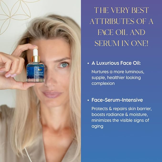 ieró Beauty Moonkissed Radiant Skincare Restorative Serum Oil | Face Moisturizer | Hydrating Face Oil | Anti Aging | Restore Suppleness | All Skin Types | Paraben & Silicone Free, 1 FL OZ/30ML-GlimoraGlow