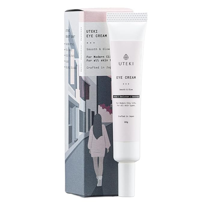 Japanese Anti Aging Firming Eye Cream - Anti Wrinkles & Puffiness - Minimize Bags Under Eyes Fine Lines & Dark Circles - Hydrating and Brightening with Collagen & Arginine (0.35 Fl Oz -10 g)-GlimoraGlow