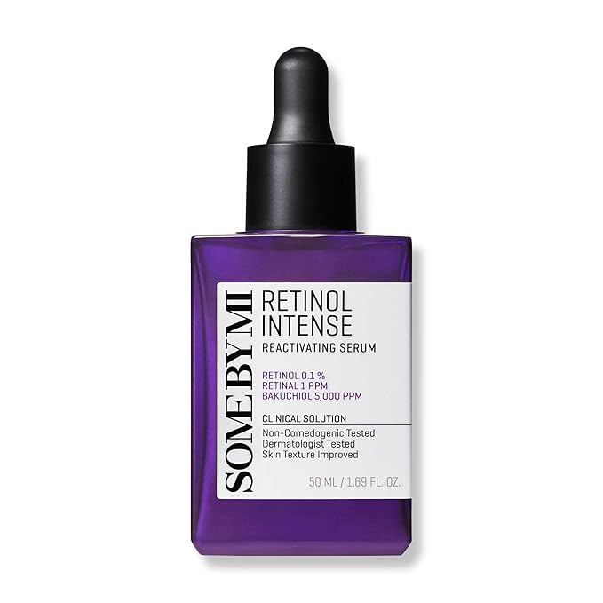 SOME BY MI Retinol Intense Reactivating Serum – 1.69oz, 50ml – Korean Bakuchiol Retinol Serum for Face Firming – Improves Signs of Aging, Minimizes Pore Size & Refines Skin Texture – Korean Skin Care-GlimoraGlow